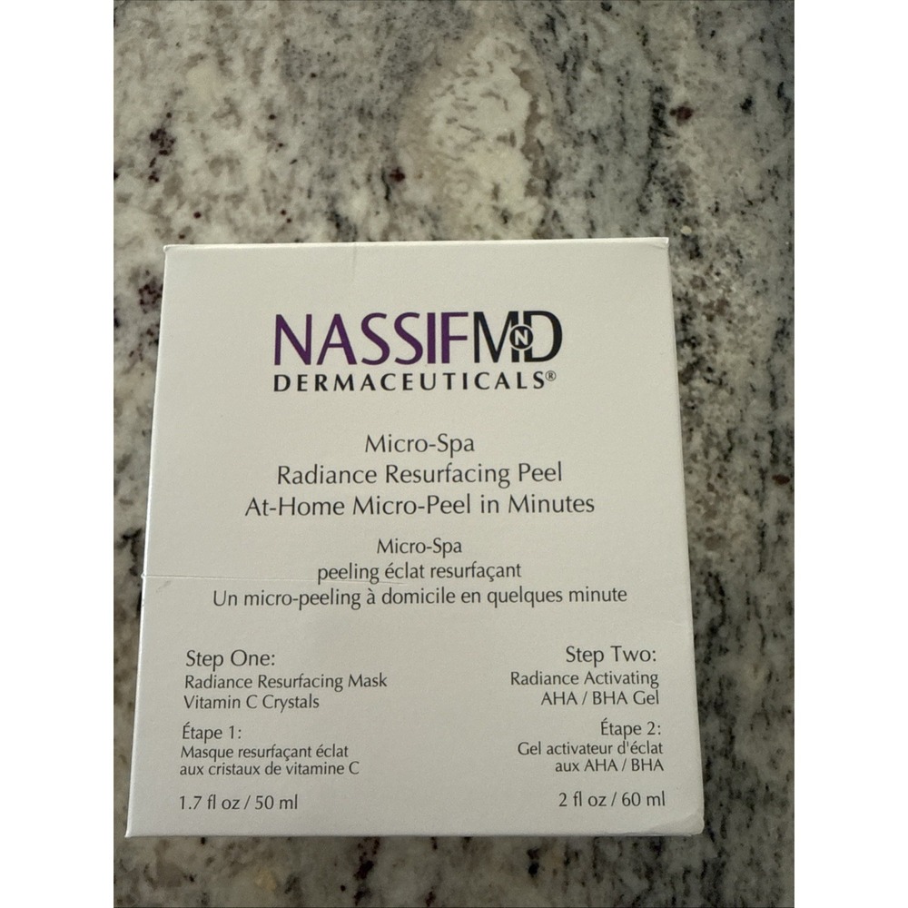 Nassif MD Micro Spa, Radiance Resurfacing Peel, At-Home Micro-Peel, 50ml & 60ml